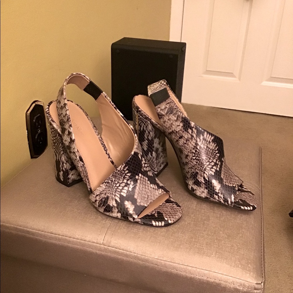Nine West snake skin heels